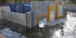 Automatische Hochwasserschutzsystem hat Test der TUHH bestanden /Bild:AQUA-STOP Hochwasserschutz GmbH